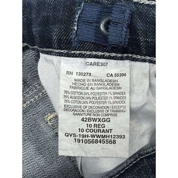 Wrangler 20X Youth Boys Adj Waist Straight Leg Blue Denim Jean - Size 10 (24x26) - Picture 4 of 4